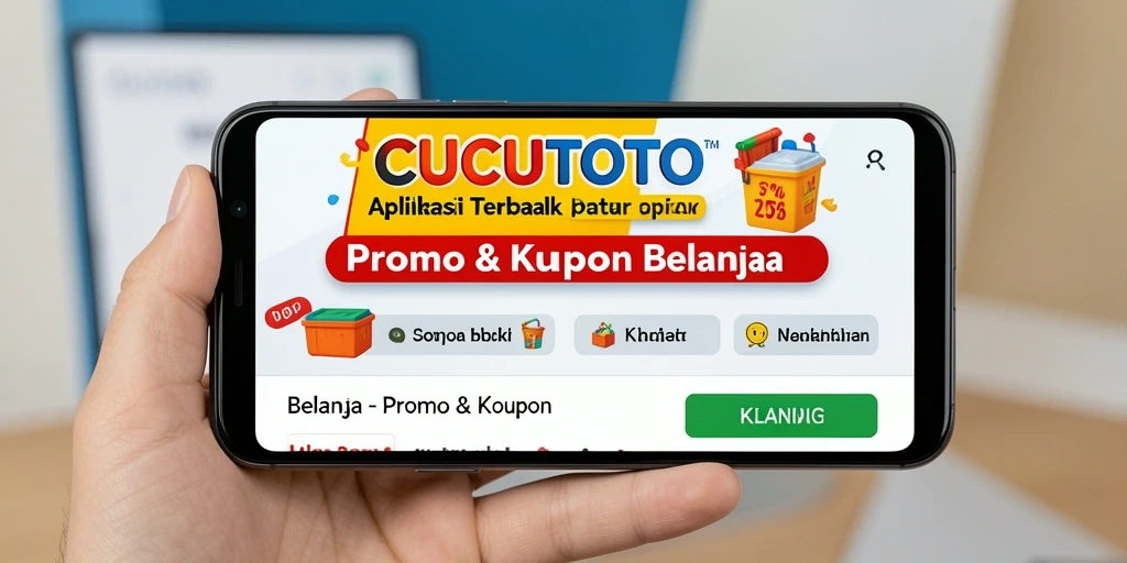 Tampilan antarmuka CUCUTOTO yang menarik untuk Promo & Kupon.