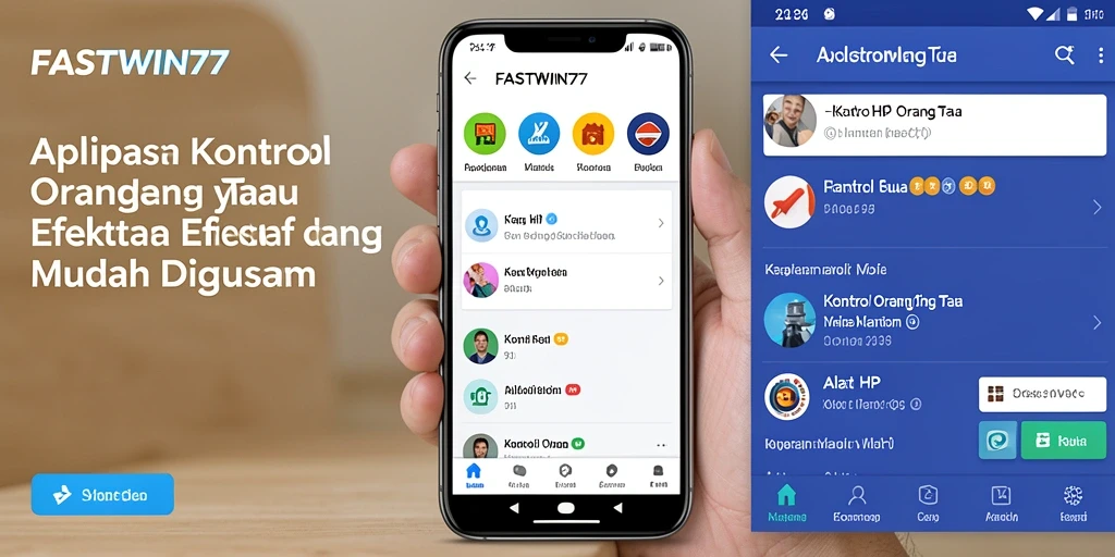 Antarmuka pengguna FASTWIN77 yang ramah dengan berbagai fitur kontrol orang tua.