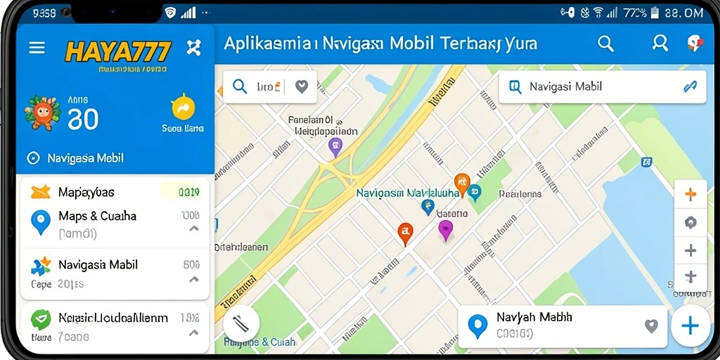 Tampilan antarmuka HAYA777 yang modern dan fungsional untuk navigasi mobil.