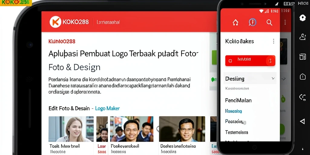 Tampilan antarmuka aplikasi KOKO288 yang intuitif dan modern.