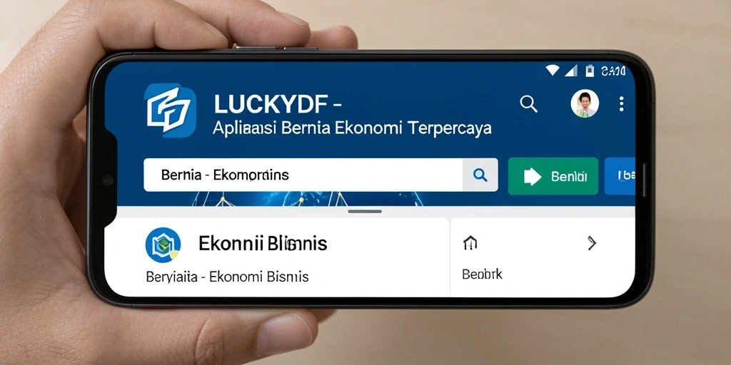 Antarmuka LUCKYDF menampilkan berita ekonomi terbaru dan analisis pasar.
