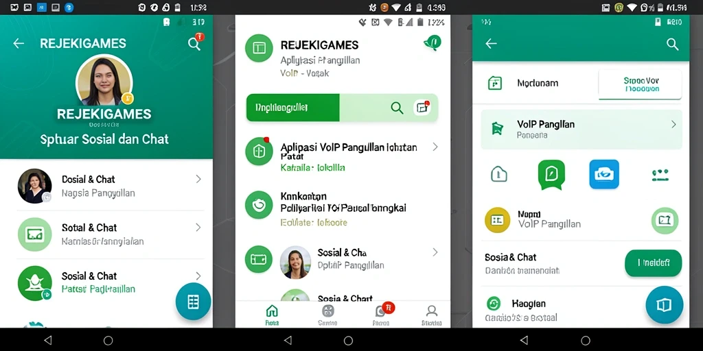 Tampilan antarmuka VoIP Panggilan REJEKIGAMES yang menarik dan fungsional.