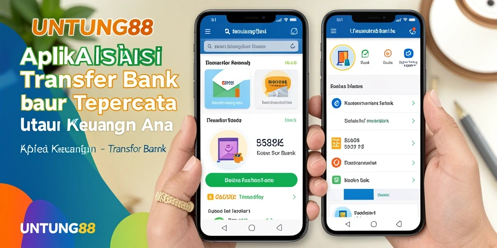 Tampilan antarmuka UNTUNG88 yang modern dan sederhana untuk Transfer Bank.