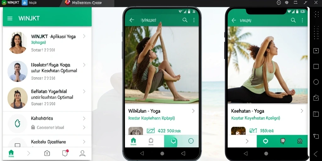 Antarmuka WINJKT menampilkan program Yoga yang menarik dan fungsional.