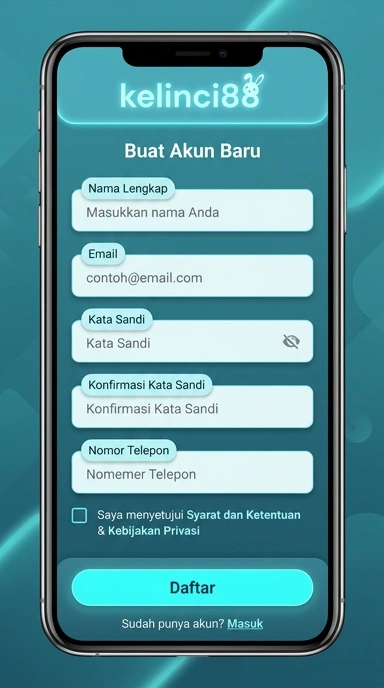 Panduan Buat Akun Baru Kelinci88 untuk Pengguna Android