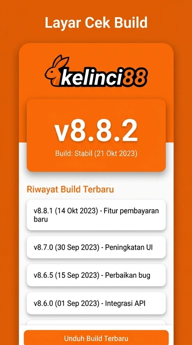 Riwayat Versi Aplikasi Kelinci88 di Android
